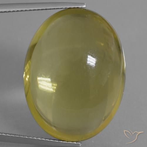 53.11ct Natürlicher Mittelgelb Quarz, Oval, Transparent