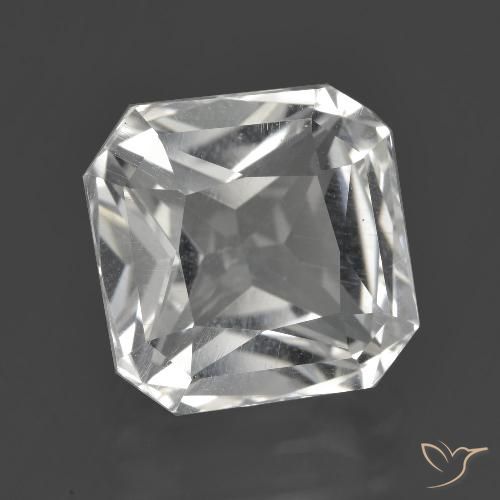 8.44ct Natürlicher Klares Weiß Quarz, Smaragdschliff, VVS-VS