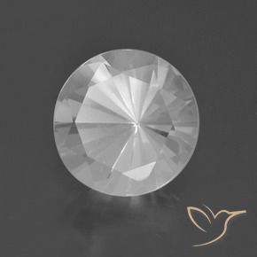 9,17 ctw natürlicher Weiß Quarz, Rund Schliff, VVS