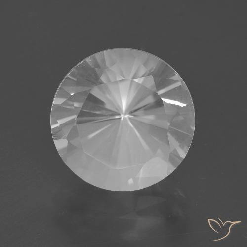 5.63ct Natürlicher Weiß Quarz, Runden, VVS-VS