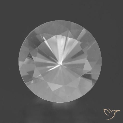 7.37ct Natürlicher Weiß Quarz, Runden, VVS