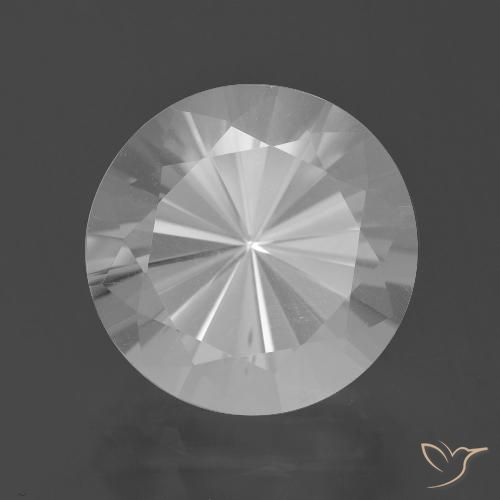 6.89ct Natürlicher Weiß Quarz, Runden, VVS