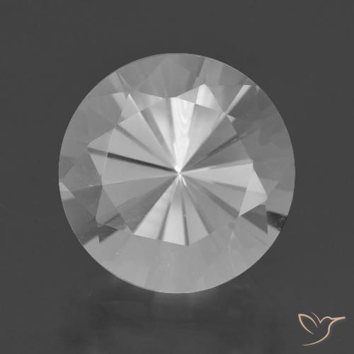 7.29ct Natürlicher Weiß Quarz, Runden, VVS