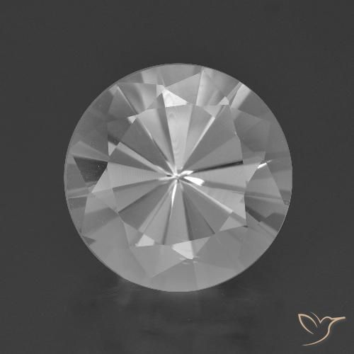 6.27ct Natürlicher Weiß Quarz, Runden, VVS