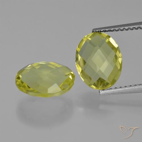 4.65ctw Natürlicher Maisgelb Quarz, Oval, VVS-VS