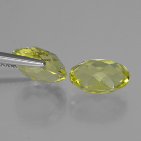 5.02 ct natürliche Mittelgelb Quarz-Edelsteine, Oval Schliff, VVS-VS
