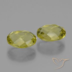 4.70 ct natürliche Ananas Gelb Quarz-Edelsteine, Oval, VVS-VS