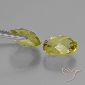 4.70 ct natürliche Ananas Gelb Quarz-Edelsteine, Oval, VVS-VS