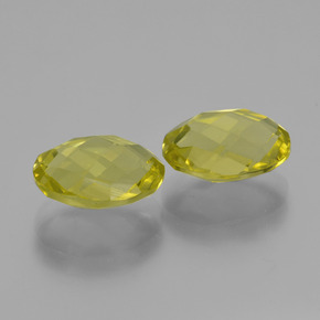 4,54 ct natürliche gelber Quarz-Edelsteine, Oval Schliff, VVS-VS