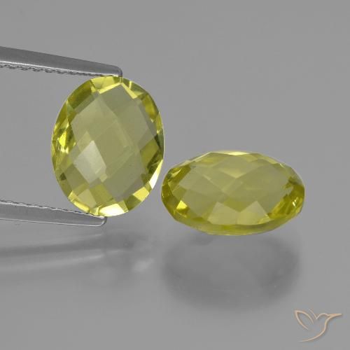 4.52 ct natürliche hellgelb Quarz-Edelsteine, Oval Schliff, VVS-VS