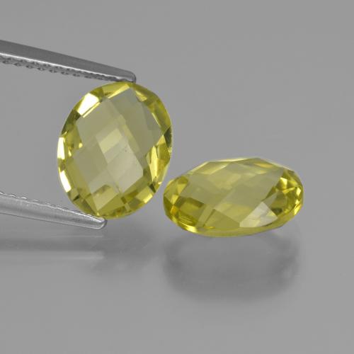 4,16 ct natürliche gelber Quarz-Edelsteine, Oval Schliff, VVS-VS