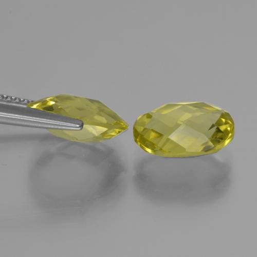 4,16 ct natürliche gelber Quarz-Edelsteine, Oval Schliff, VVS-VS