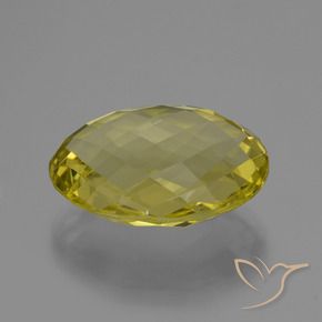 9,17 ctw natürlicher Ananas Gelb Quarz, Oval, VVS