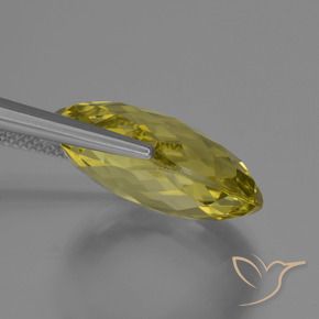 9,17 ctw natürlicher Ananas Gelb Quarz, Oval, VVS