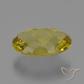 9,17 ctw natürlicher hellgelb Quarz, Oval, VS