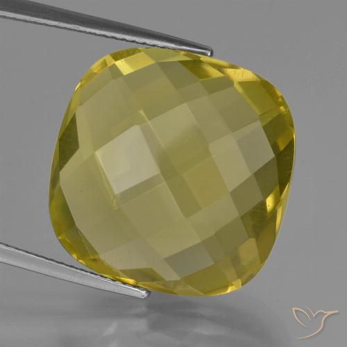 25.37ct Natürlicher Ananas Gelb Quarz, Kissen, VVS