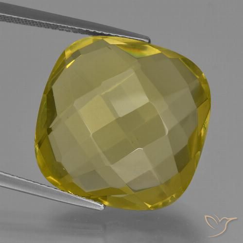 27.26ct Natürlicher Ananas Gelb Quarz, Kissen, VVS