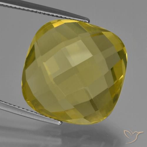 27.40ct Natürlicher Ananas Gelb Quarz, Kissen, VVS-VS