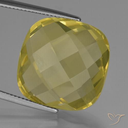 26.79ct Natürlicher Ananas Gelb Quarz, Kissen, VVS-VS