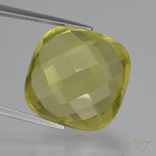 28.86ct Natürlicher Ananas Gelb Quarz, Kissen, VVS-VS