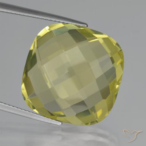 26.45ct Natürlicher Ananas Gelb Quarz, Kissen, VVS