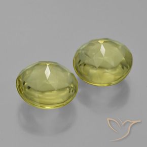 7.73 ct natürliche Mittelgelb Quarz-Edelsteine, Runden, Transparent