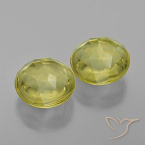 7.74 ct natürliche Mittelgelb Quarz-Edelsteine, Runden, Transparent