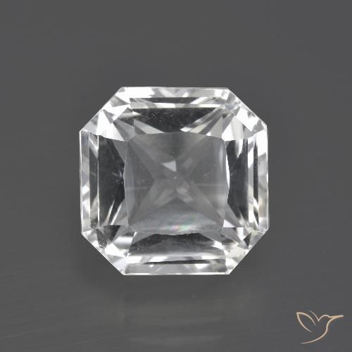 8.02ct Natürlicher Klares Weiß Quarz, Smaragdschliff, VVS-VS