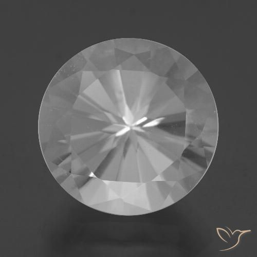 7.59ct Natürlicher Weiß Quarz, Runden, VVS-VS