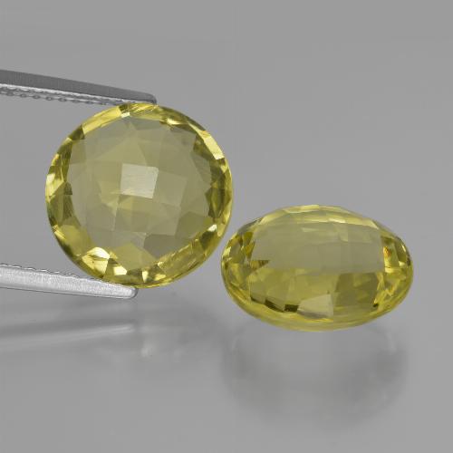 10.20 ct natürliche Ananas Gelb Quarz-Edelsteine, Rund Schliff, VS