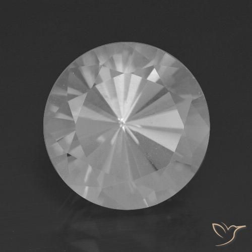 7.50ct Natürlicher Weiß Quarz, Runden, VVS-VS