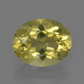 3,04 ctw natürlicher gelber Quarz, Oval Schliff, VS