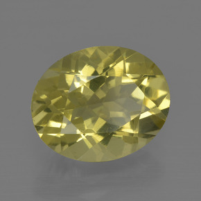 3,04 ctw natürlicher gelber Quarz, Oval Schliff, VS