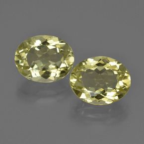 7,11 ct natürliche gelber Quarz-Edelsteine, Oval Schliff, VS