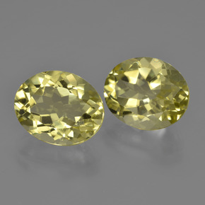 7,36 ct natürliche gelber Quarz-Edelsteine, Oval Schliff, VVS-VS