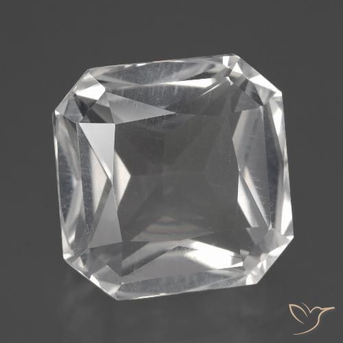 11.27ct Natürlicher Klares Weiß Quarz, Smaragdschliff, VVS-VS