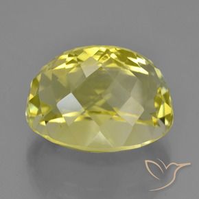 9,17 ctw natürlicher Mittelgelb Quarz, Oval, VVS-VS