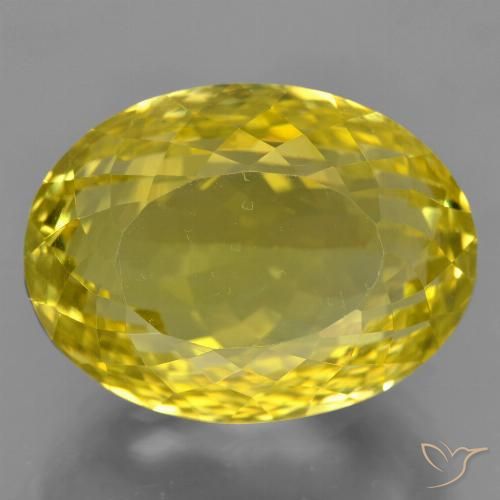 27.92ct Natürlicher Hummel Gelb Quarz, Oval, VVS-VS