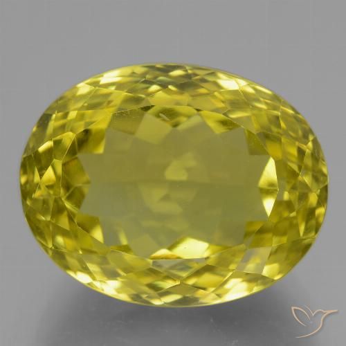 21.76ct Natürlicher Maisgelb Quarz, Oval, VVS, Photo A