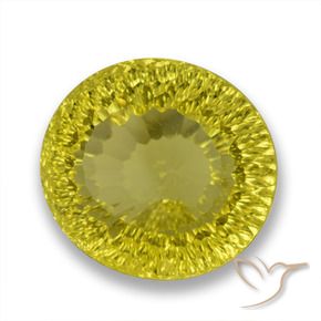9,17 ctw natürlicher Mittelgelb Quarz, Oval, VVS-VS