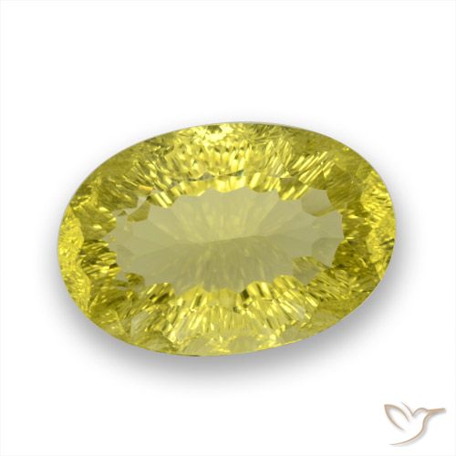 26.58ct Natürlicher Mittelgelb Quarz, Oval, VVS