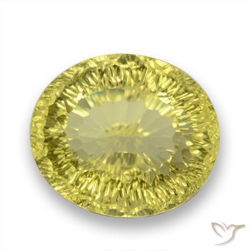 31.29ct Natürlicher Mittelgelb Quarz, Oval, VVS