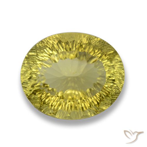 30.65ct Natürlicher Ananas Gelb Quarz, Oval, VVS, Photo A