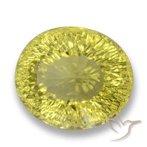 9,17 ctw natürlicher Hummel Gelb Quarz, Oval, VVS