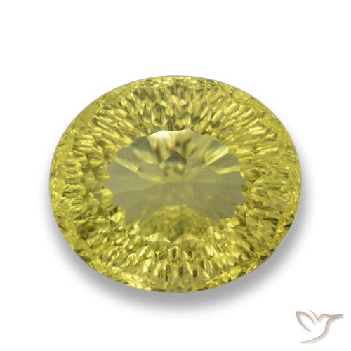 29.40ct Natürlicher Mittelgelb Quarz, Oval, VVS
