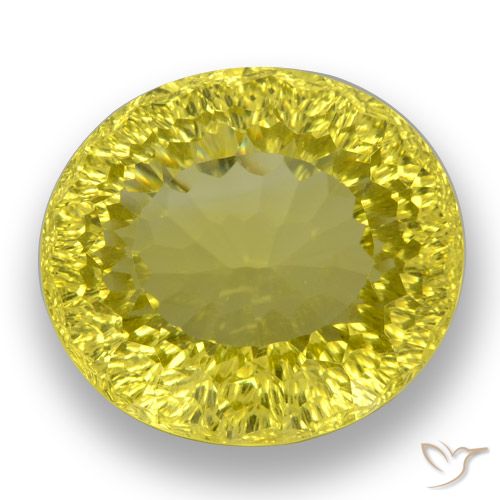 38.26ct Natürlicher Hummel Gelb Quarz, Oval, VVS