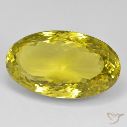 9,17 ctw natürlicher Mittelgelb Quarz, Oval, VVS