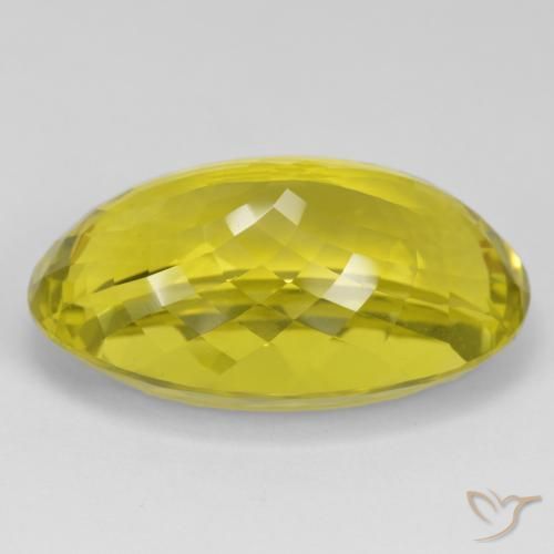 9,17 ctw natürlicher Mittelgelb Quarz, Oval, VVS