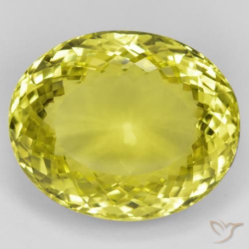 48.95ct Natürlicher Mittelgelb Quarz, Oval, VVS