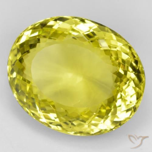 9,17 ctw natürlicher Mittelgelb Quarz, Oval, VVS